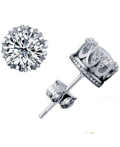 Crystal Studs 925 Sterling Silver