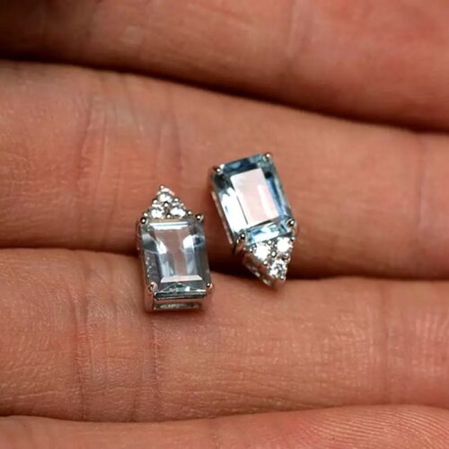 Aquamarine Studs - Image 7