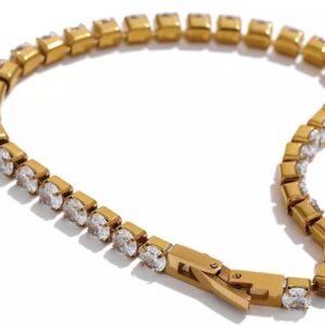 Gold Plated Tennis Bracelet