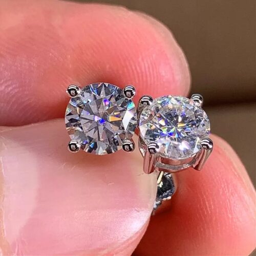 Classic Crystal Studs 925 Sterling Silver - Image 16