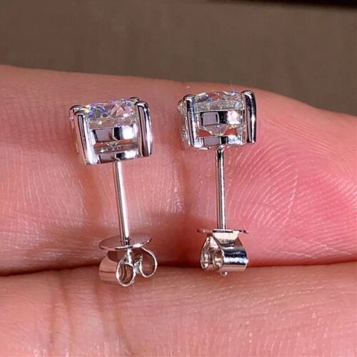 Classic Crystal Studs 925 Sterling Silver - Image 15