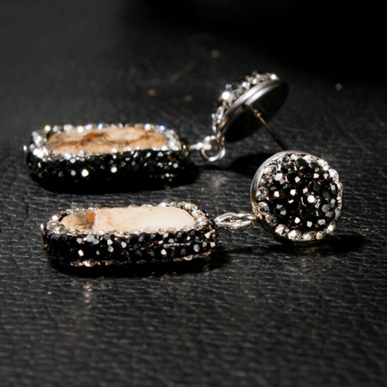 Amber Statement Earrings - Image 3