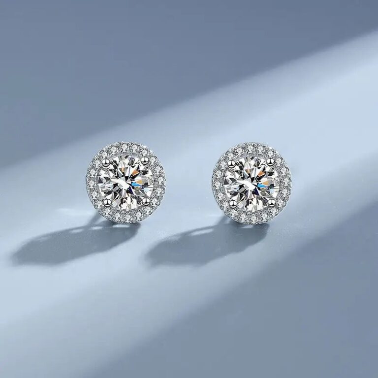 Crystal Earrings 925 Sterling Silver - Image 2