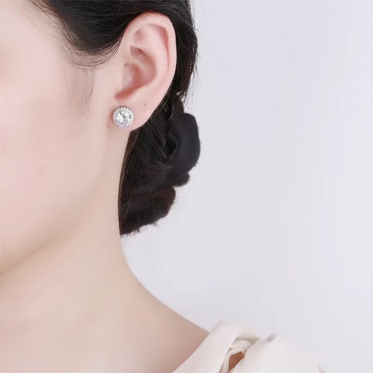 Crystal Earrings 925 Sterling Silver - Image 3