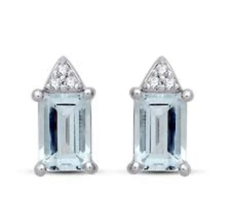 Aquamarine Studs