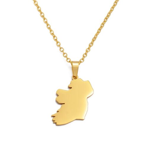 Ireland necklace Gold Plated