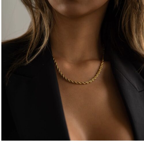 Gold Rope Necklace - Image 2