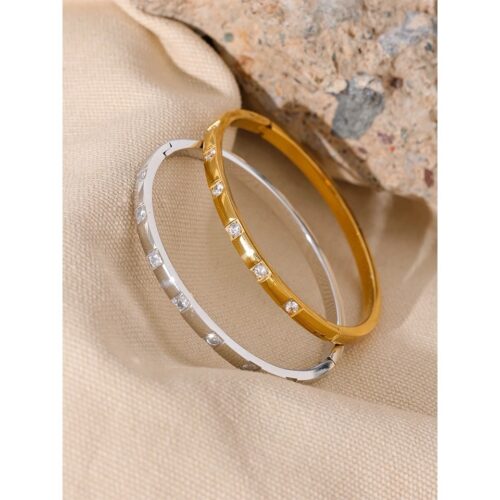 18k Gold Plated Bangle - Image 4