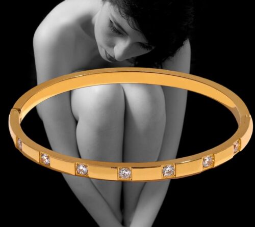 18k Gold Plated Bangle - Image 2